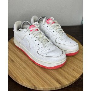 Nike Air Force 1 GS White Racer‎ Pink Size 4y Woman's Size 5.5 AO2296-101